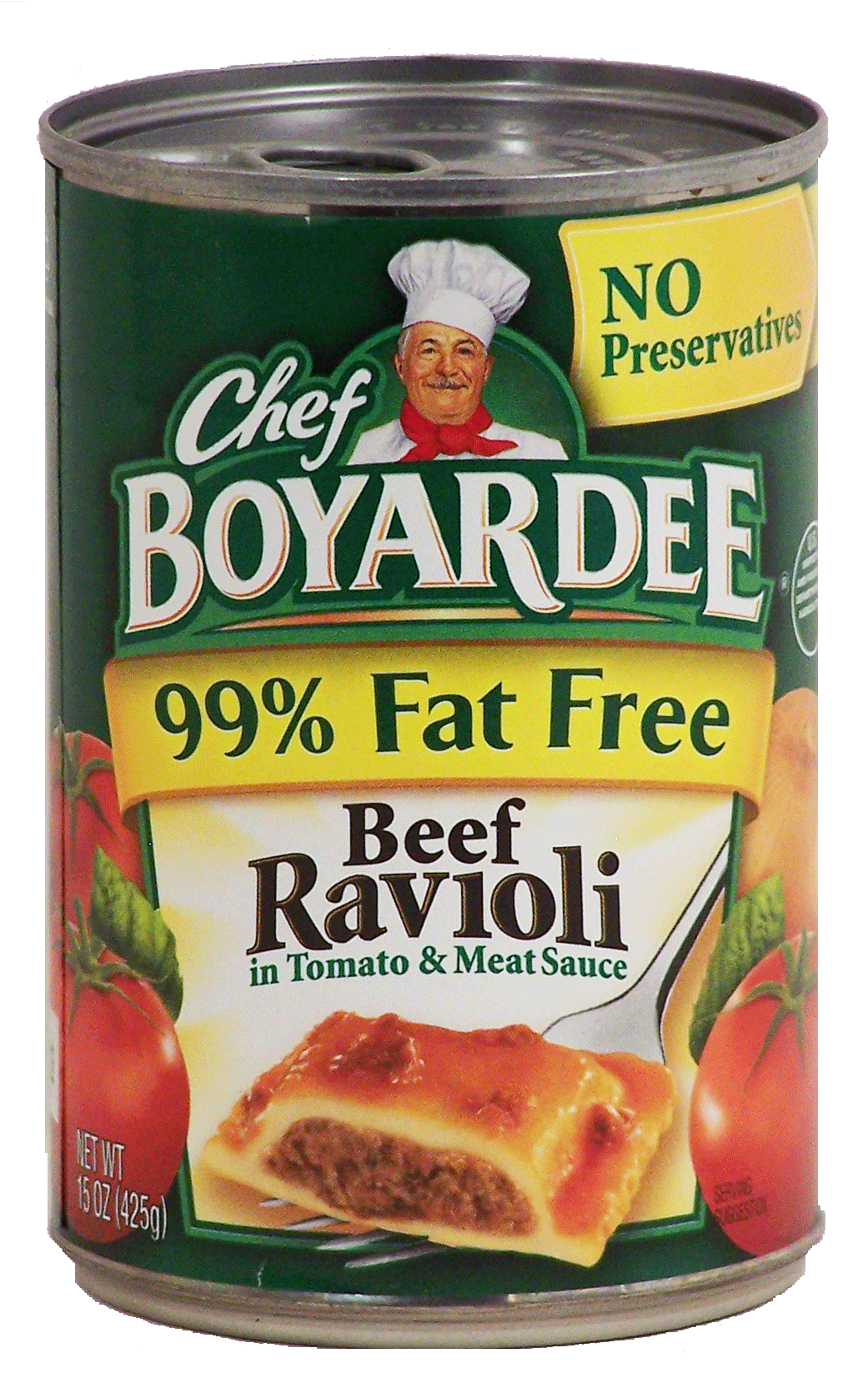 Chef Boyardee&nbsp;Ravioli&nbsp;beef in tomato & meat sauce 99% fat free Full-Size Picture